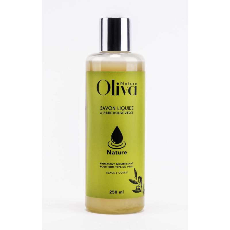 Flacon de savon liquide nature de la marque Oliva Nature